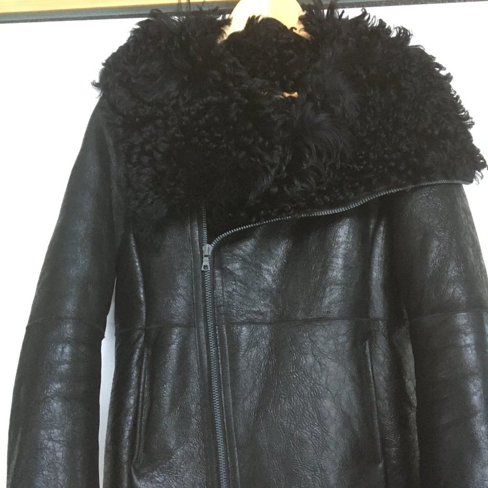 Men's leather shearling Isamu Katayama Backlash Coat